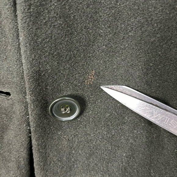 Vintage Halston Lambs Wool Overcoat Pea Coat Size 6 - Picture 12 of 12